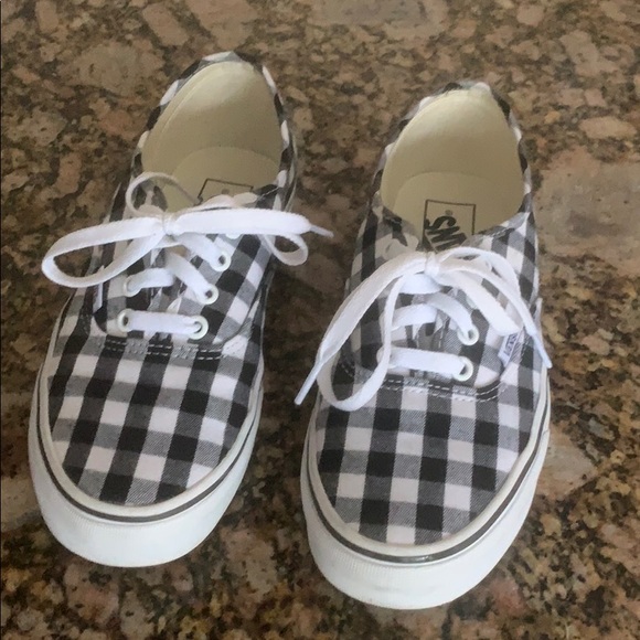 vans gingham check